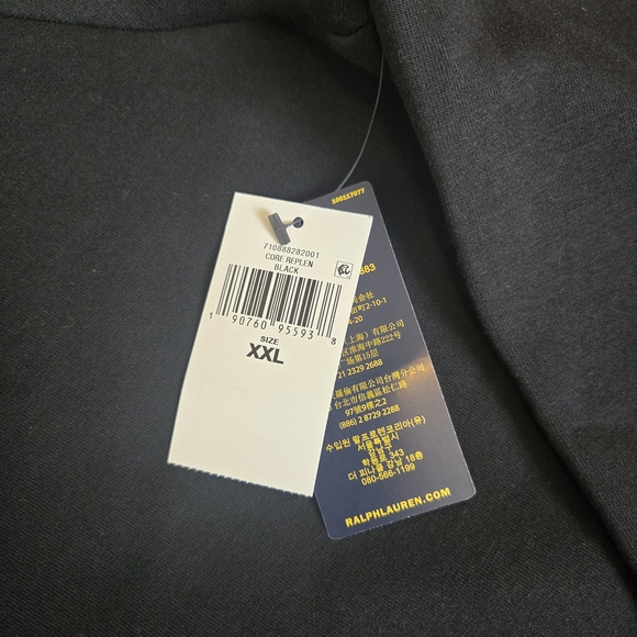 Polo by Ralph Lauren Men's Black Full Zip Hoodie XXL Call Out!  SEE BELOW! - Picture 2 of 9